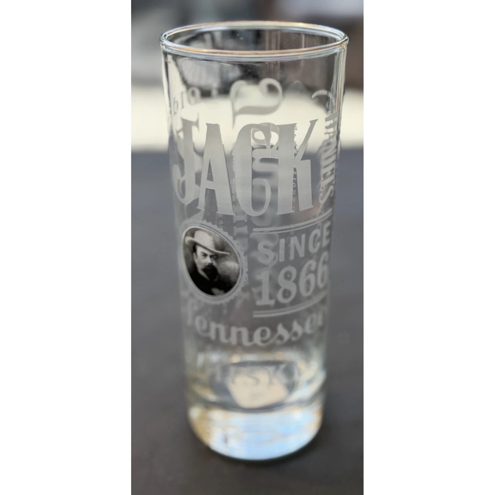 Jack Daniel's Old No. 7 Clear Glass Tumbler, Distillery Theme